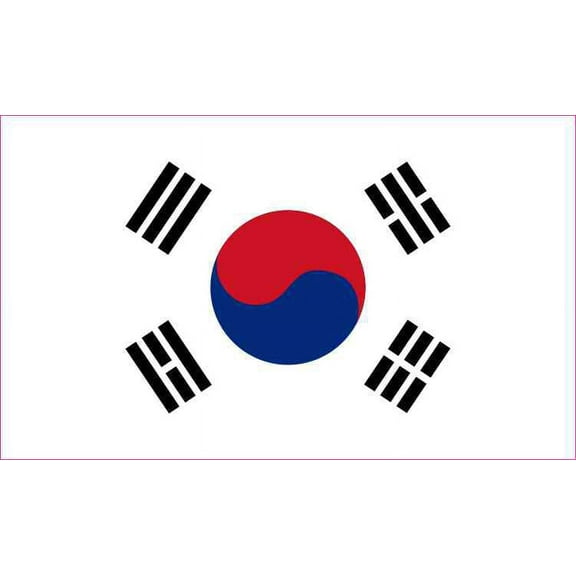 5in x 3in South Korea Bumper Sticker Flag Vinyl Truck Window Decal Stickers Decals