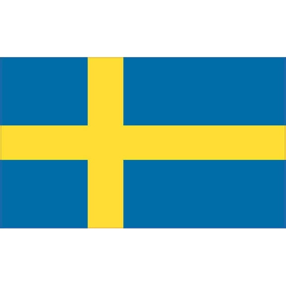 5in x 3in Sweden Flag Bumper Sticker Decal Window Stickers Car Decals
