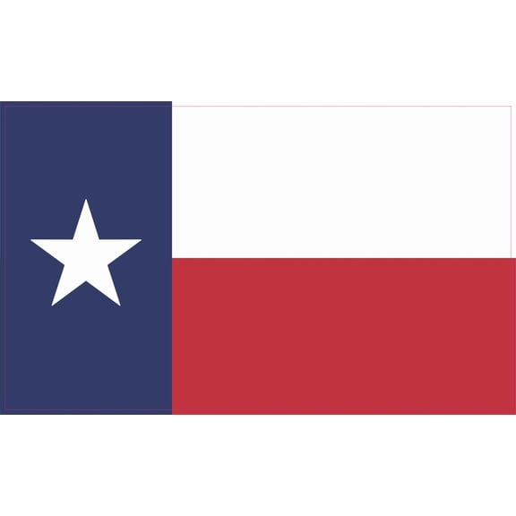 5in x 3in Texas State Flag Sticker Vinyl Decal Vehicle Bumper St