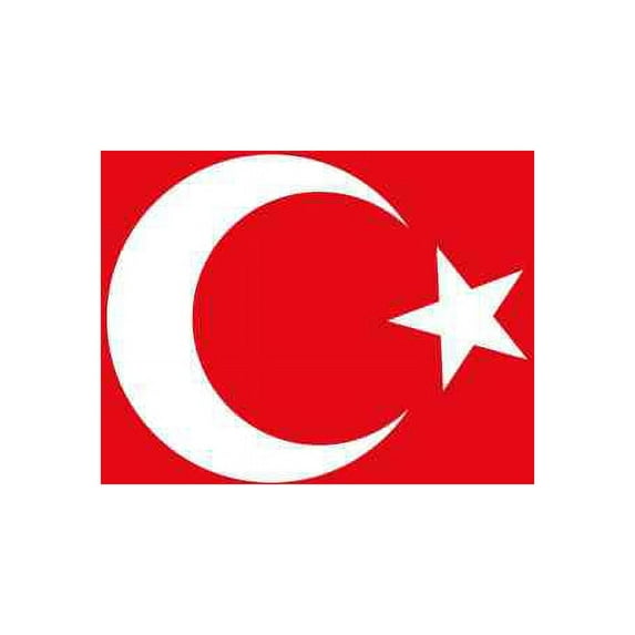 5in x 3in Turkey Flag Sticker Vinyl Vehicle Window Bumper Decal Stickers