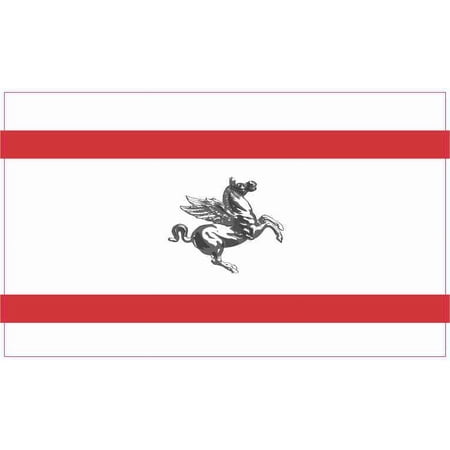 5in x 3in Tuscany Flag Sticker Vinyl Italy Decal Car Truck Bumper Stickers