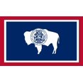 thumbnail image 1 of 5in x 3in Wyoming State Flag Bumper Sticker Decal Vinyl Window Stickers Car Decals, 1 of 1