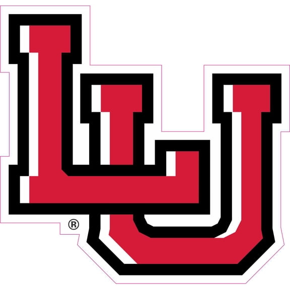 5in x 4.75in Lamar University LU Logo Vinyl Sticker