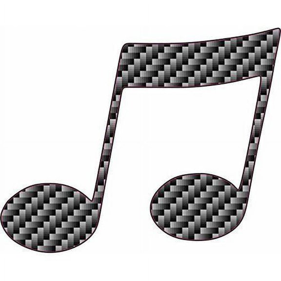 5in x 4in Herringbone Double Eighth Note Sticker