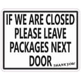 thumbnail image 1 of 5in x 4in Leave Packages Next Door Magnet, 1 of 2