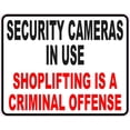 thumbnail image 1 of 5in x 4in Shoplifting Is a Criminal Offense Sticker Vinyl Sign S, 1 of 1