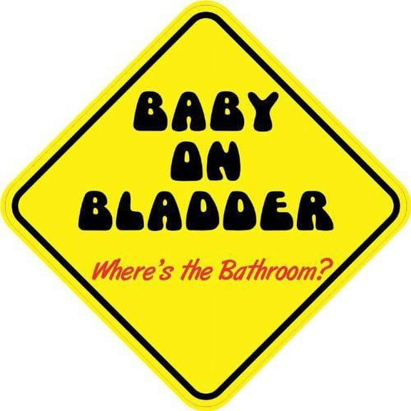 5in x 5in Baby on Bladder Sticker