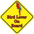 thumbnail image 1 of 5in x 5in Bird Lover On Board Sticker, 1 of 4