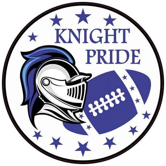 5in x 5in Blue Football Knight Pride Sticker