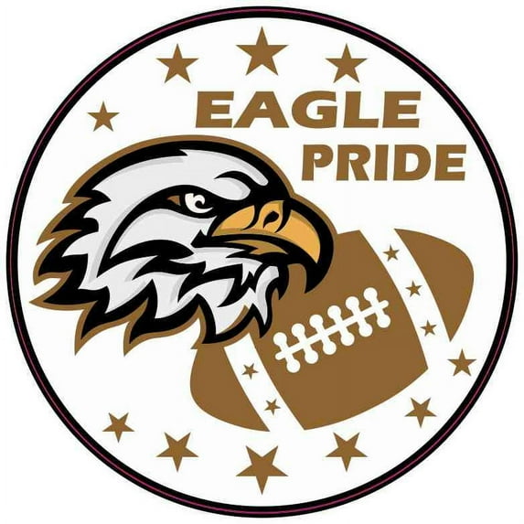 5in x 5in Brown Eagle Pride Sticker