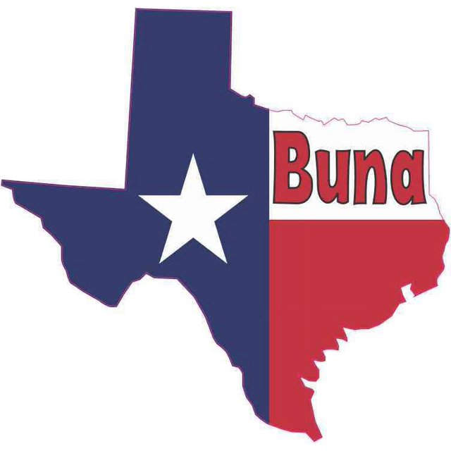 5in x 5in Buna Texas Flag Decal Bumper Sticker Truck Window Vinyl