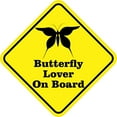 thumbnail image 1 of 5in x 5in Butterfly Lover On Board Magnet, 1 of 3