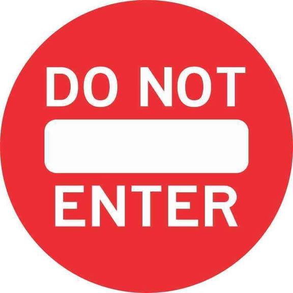 5in x 5in Do Not Enter Sticker Vinyl Road Sign Door Decal Wall Stickers