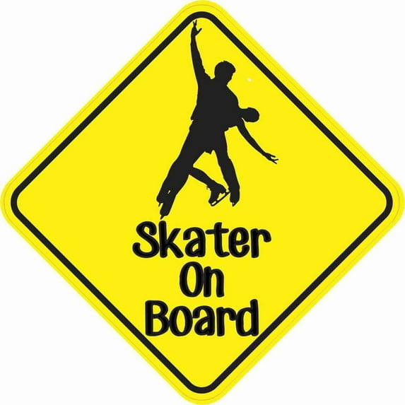 5in x 5in Duo Skater On Board Sticker