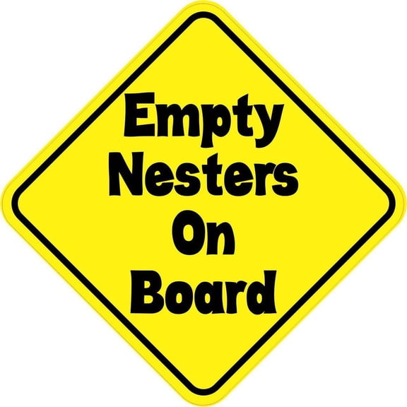 5in x 5in Empty Nesters On Board Sticker