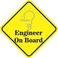 thumbnail image 1 of 5in x 5in Engineer On Board Sticker, 1 of 4