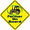 thumbnail image 1 of 5in x 5in Farmer On Board Sticker, 1 of 3