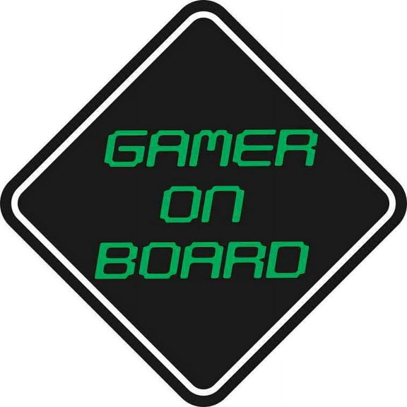 5in x 5in Gamer On Board Sticker