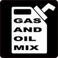 thumbnail image 1 of 5in x 5in Gas and Oil Mix Sticker, 1 of 1