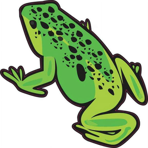 5in x 5in Green Frog Sticker