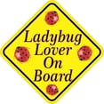 thumbnail image 1 of 5in x 5in Ladybug Lover On Board Sticker, 1 of 3