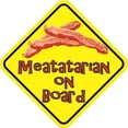 thumbnail image 1 of 5in x 5in Meatatarian On Board Sticker, 1 of 4