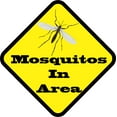 thumbnail image 1 of 5in x 5in Mosquitos In Area Sticker, 1 of 3