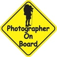 thumbnail image 1 of 5in x 5in Photographer On Board Sticker, 1 of 5