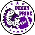 thumbnail image 1 of 5in x 5in Purple Indian Pride Sticker, 1 of 3