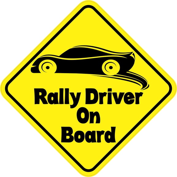 5in x 5in Rally Driver On Board Sticker