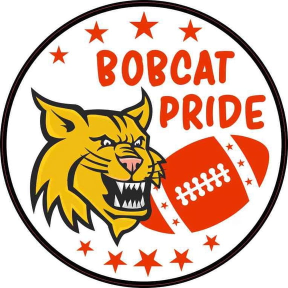 5in x 5in Red Bobcat Pride Sticker