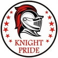 thumbnail image 1 of 5in x 5in Red Knight Pride Sticker, 1 of 3