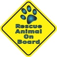 thumbnail image 1 of 5in x 5in Rescue Animal On Board Magnet, 1 of 3