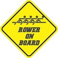 thumbnail image 1 of 5in x 5in Rower On Board Magnet, 1 of 3