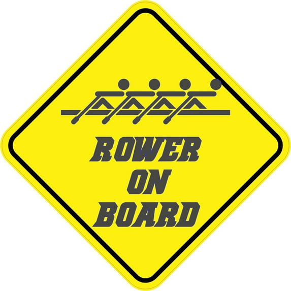 5in x 5in Rower On Board Magnet
