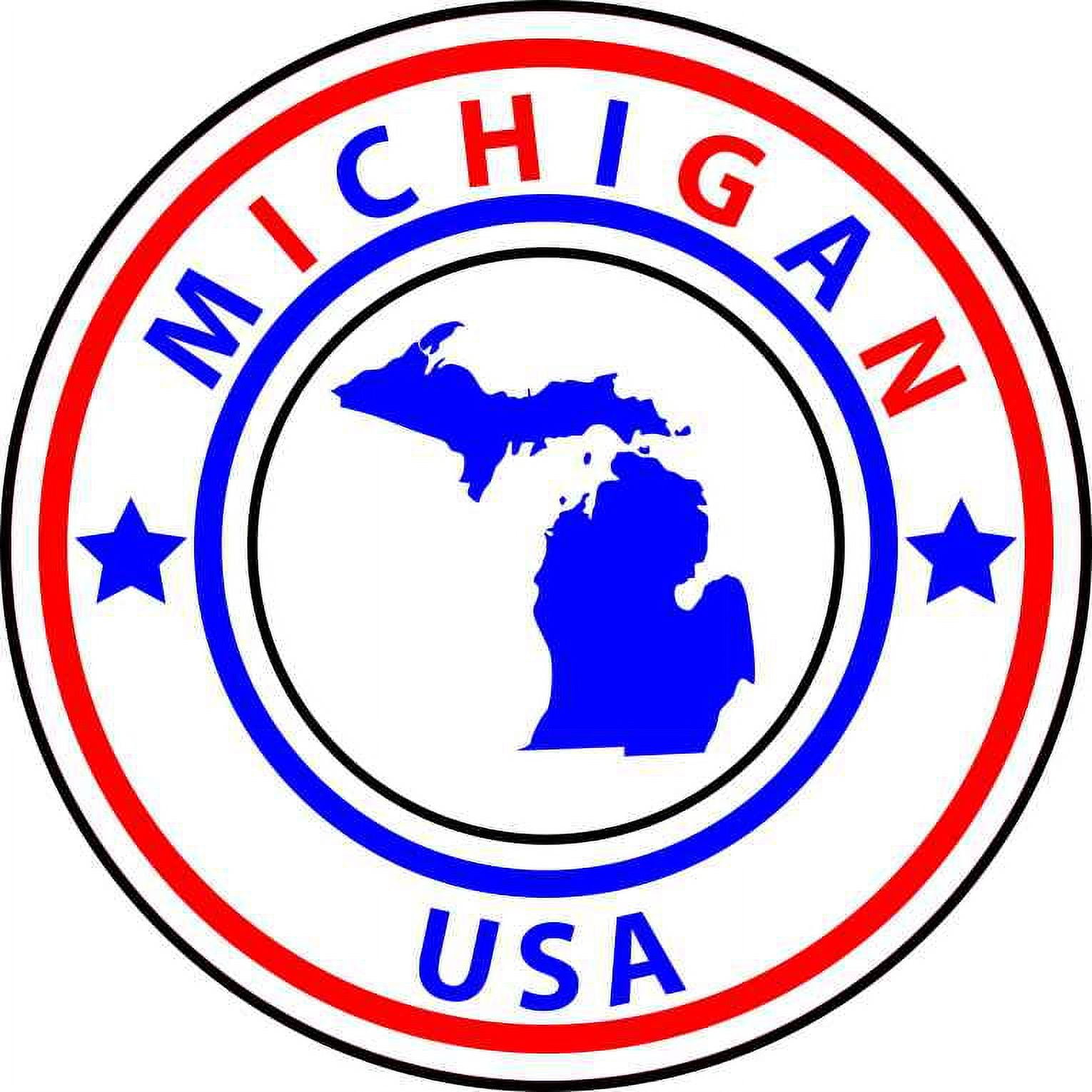 Michigan M-28 Vinyl Bumper Sticker - 5 Inch Premium Outdoor Decal For Cars & Windows