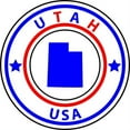 thumbnail image 1 of 5in x 5in State Circle Utah Sticker Vinyl Bumper Sticker Sign Decal, 1 of 1