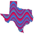 thumbnail image 1 of 5in x 5in Swirl Pattern Texas Sticker Vinyl Die Cut Vehicle Decal Stickers, 1 of 1