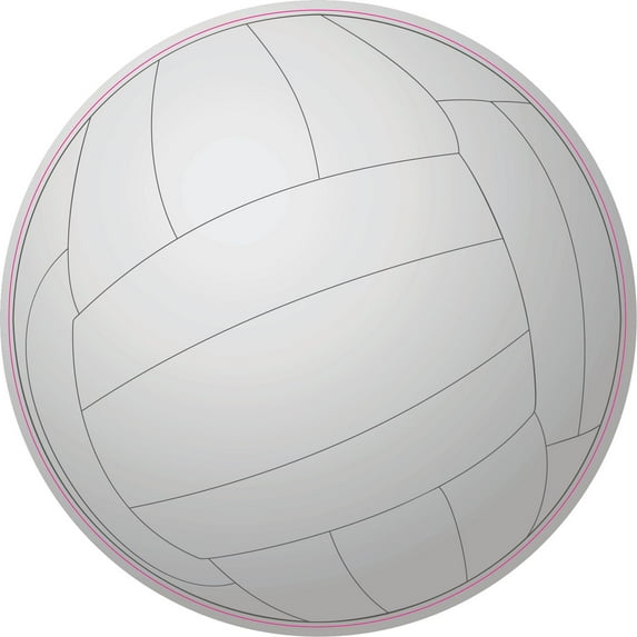 5in x 5in Volleyball Sticker