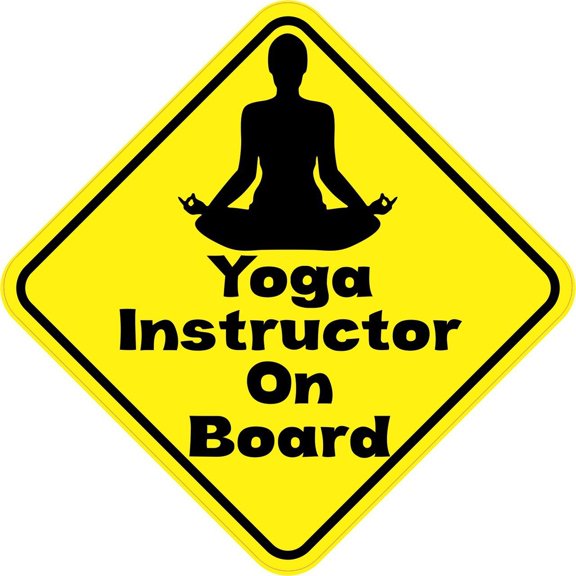 5in x 5in Yoga Instructor On Board Sticker