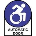 thumbnail image 1 of 5in x 6.5in Dynamic Disability Automatic Door Vinyl Sticker, 1 of 1
