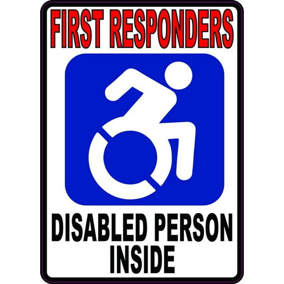 5in x 7in Dynamic Disabled Person Inside Magnet