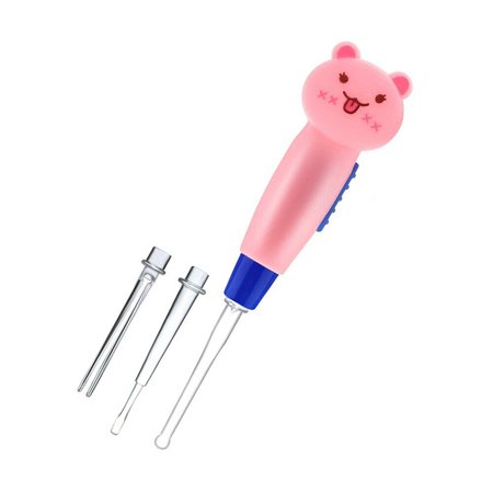 5in1 Cartoon LED Flashlight Ear-pick Earwax Removal Kit Tool for Adult Children