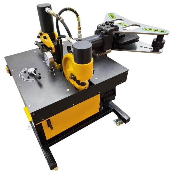 5in1 Electric Hydraulic Busbar Processor Cutter Hole Puncher Flat Bending Vertical Bending Knurling