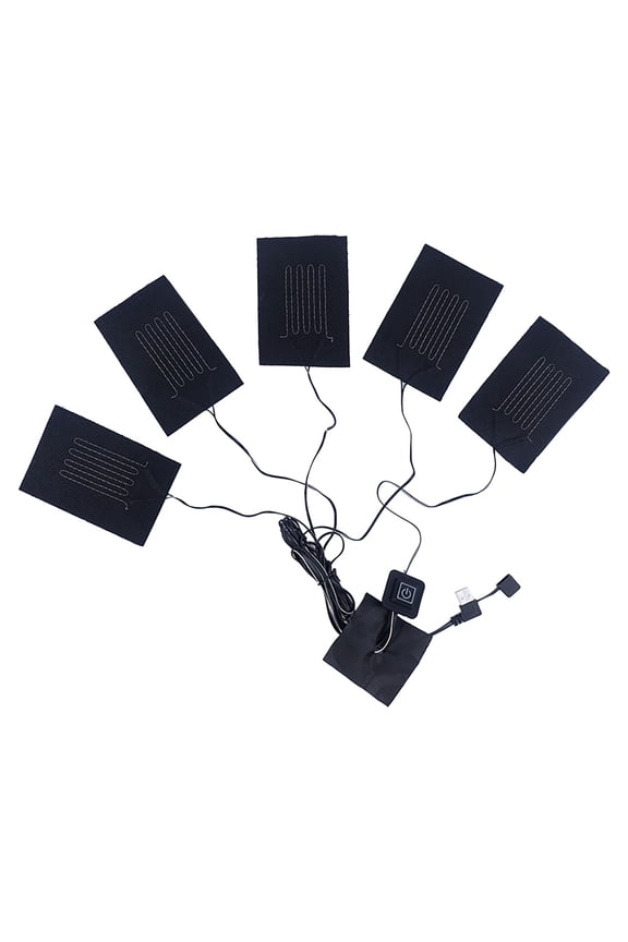 5in1 Heated Cloth Thermal Warmer Jacket Vest USB Heater Body Pad Small Appliances