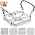thumbnail image 1 of 5in1 Stainless Steel Fruit And Vegetable Slicer With Handle Kitchen Tool, 1 of 7