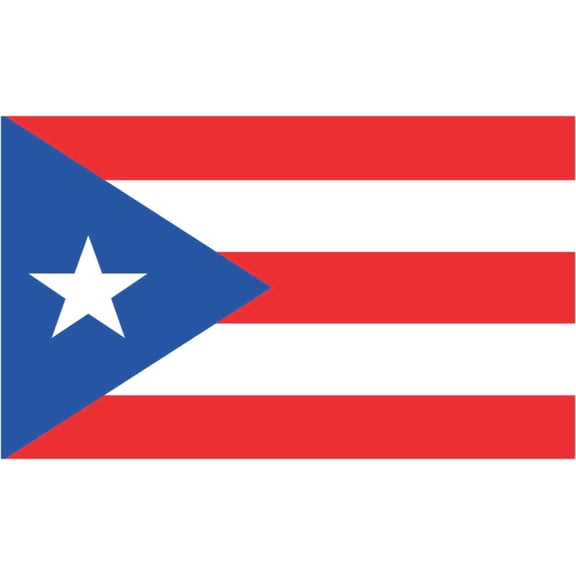 5inX3in Flag of Puerto Rico Sticker Car Bumper Stickers Vinyl Truck Decal