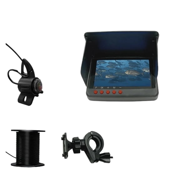 5inch Monitor 4K Camera Kit with DVR Portable Underwater Fishing Camera Night Vision Fishing 25M ,The Fisherman's Gift