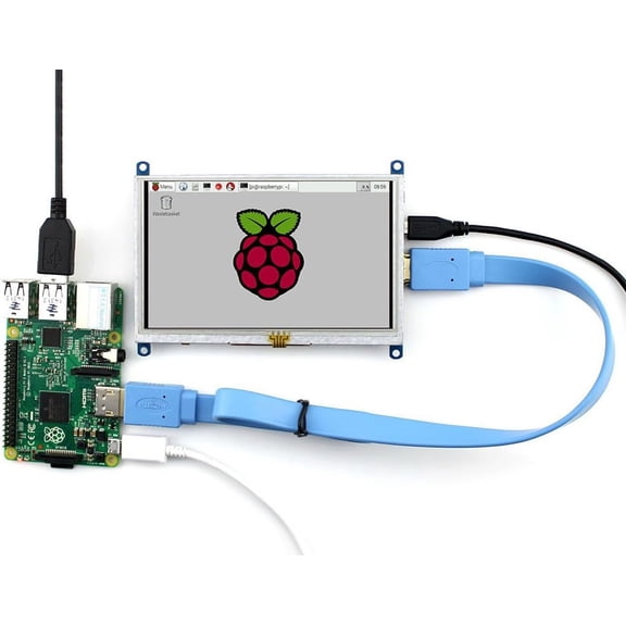 5inch TFT Resistive Touch Screen Display Module HDMI Interface for Rapsberry Pi 5/4/ A/A+/B/B+/2 B/3 B & Banana pi & Beaglebone Black Provide Images Supports Various System