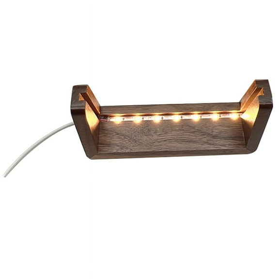 5inch Wooden U-Shaped Luminous Base Display Frame Wooden Frame LED Personalized Cat Memorial Gifts for Loss of Cat